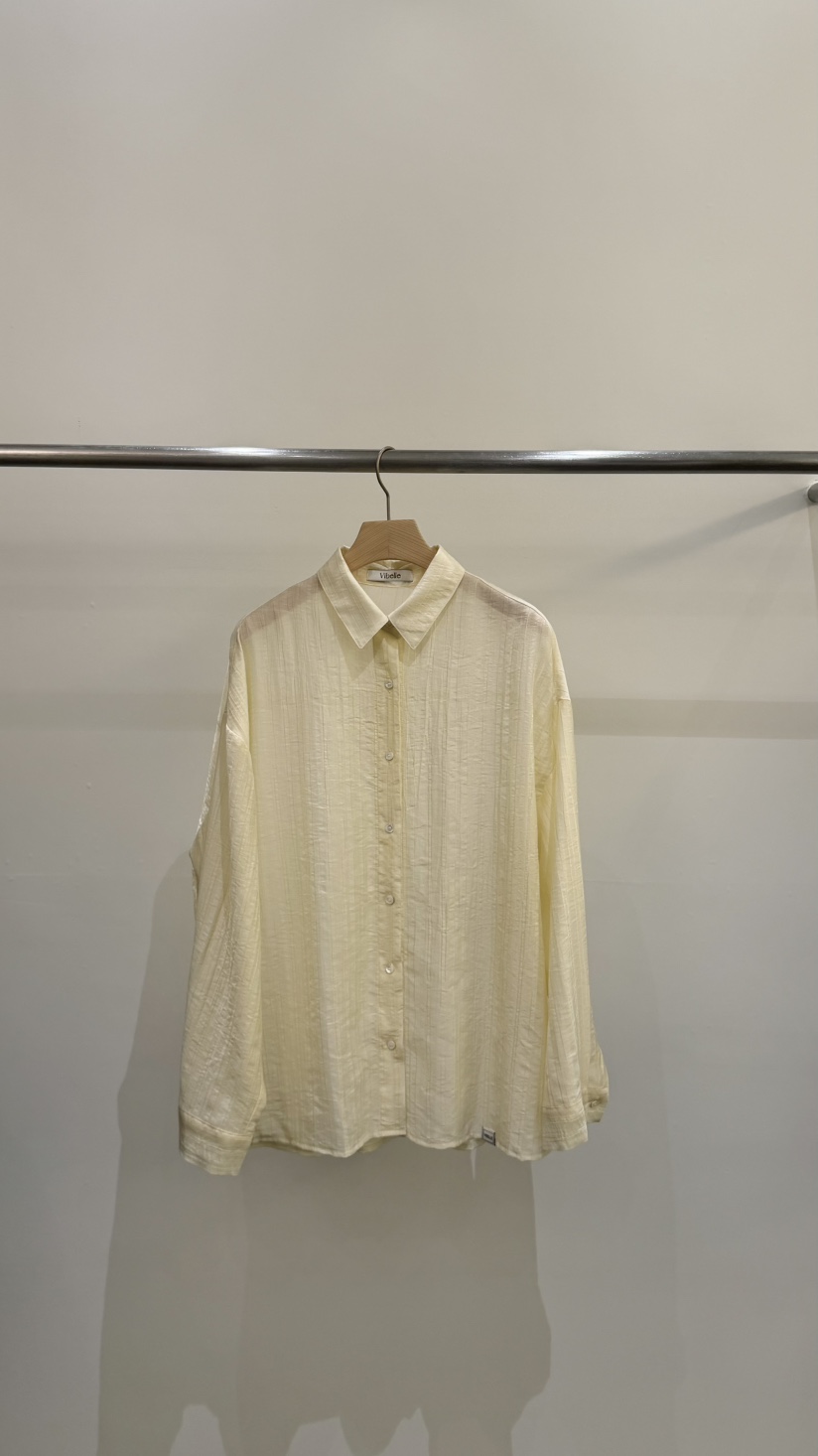 VIBELLE東大門代購女裝新品真品休閑職業熱賣襯衫蕾絲衫透明VIBELLE襯衫/蕾絲衫圖色2