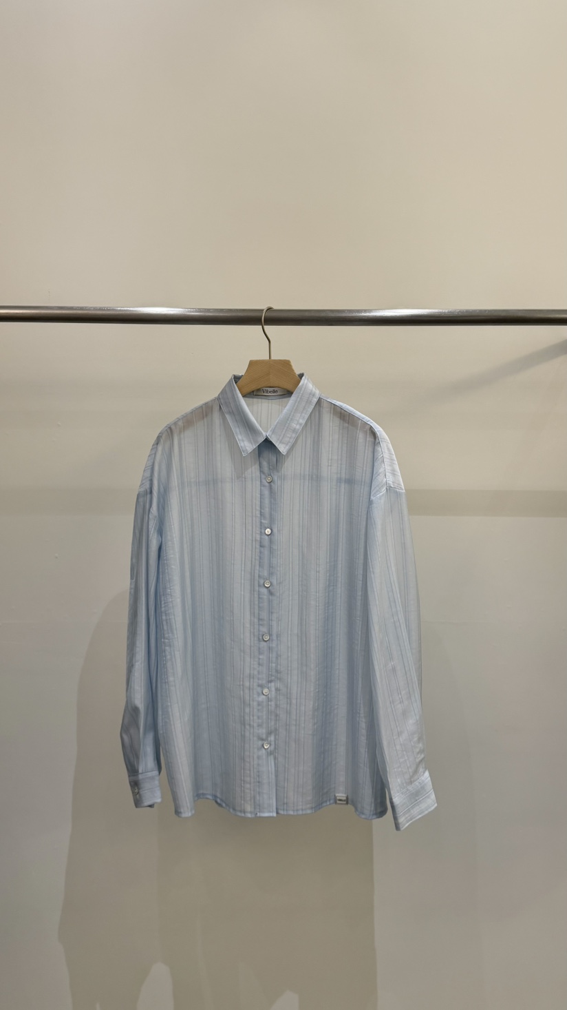 VIBELLE東大門代購女裝新品真品休閑職業熱賣襯衫蕾絲衫透明VIBELLE襯衫/蕾絲衫圖色3