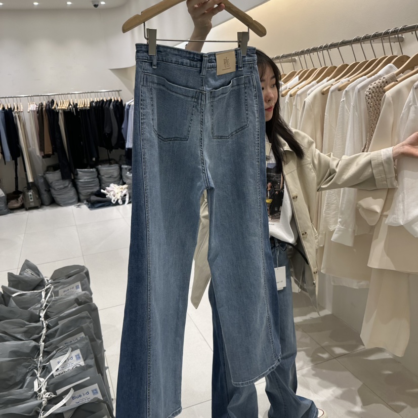 BLUEI-D/N SHARP韓國代購女士新品26春夏熱賣真品牛仔褲Blue i-d/N SHARP牛仔褲