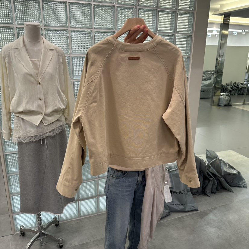 URBANSTORY/REMAKING韓國直郵女士新品熱賣時尚夾克棉布Remaking/URBANSTORY夾克