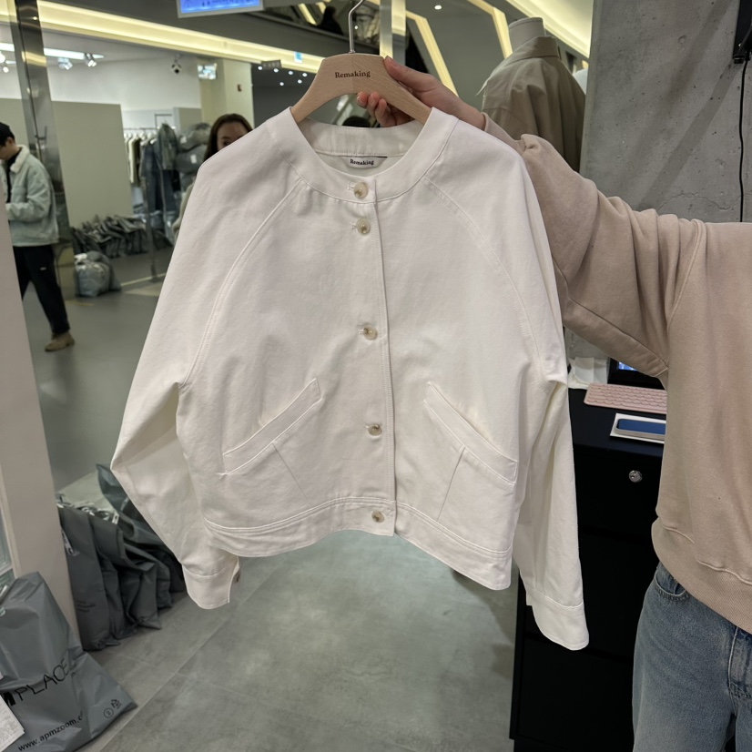 URBANSTORY/REMAKING韓國直郵女士新品熱賣時尚夾克棉布Remaking/URBANSTORY夾克圖色1