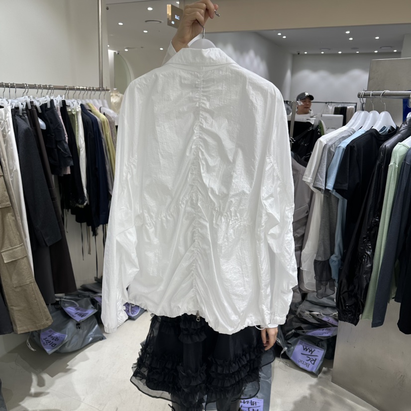 BENE韓國代購女士新品休閑熱賣時尚26春夏推薦夾克尼龍褶皺BENE夾克