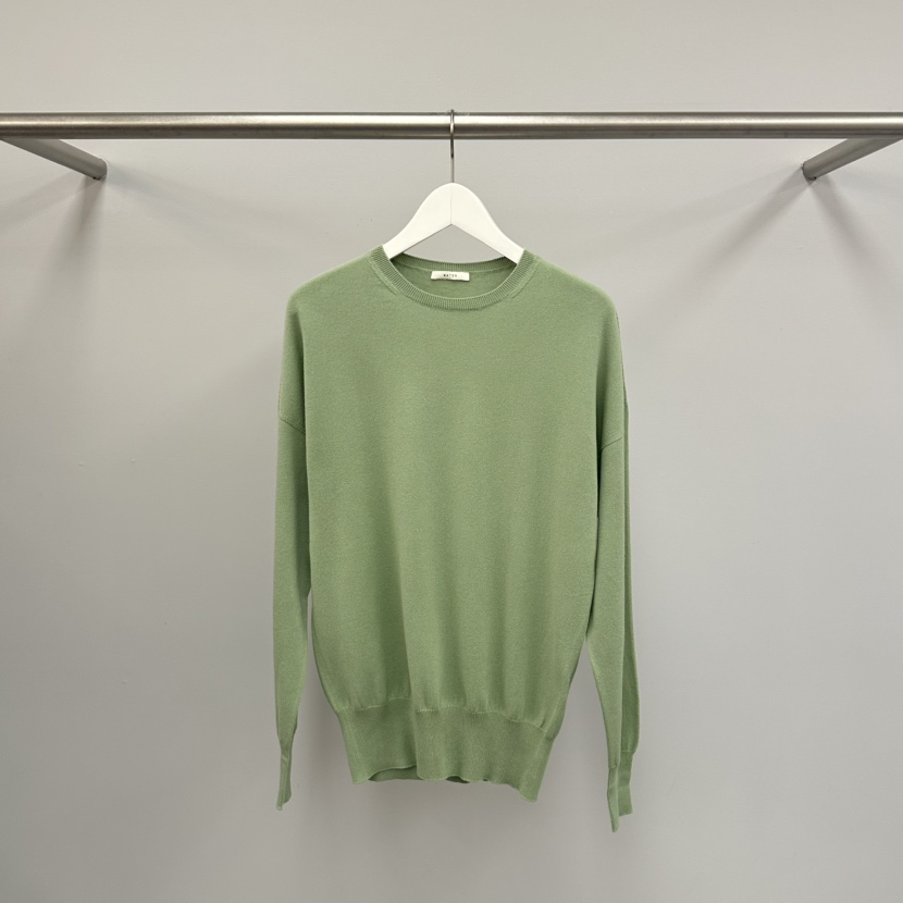 WATER/RIVER韓國直郵實拍女裝新品休閑26春夏針織衫棉質圓領WATER/RIVER針織衫圖色2