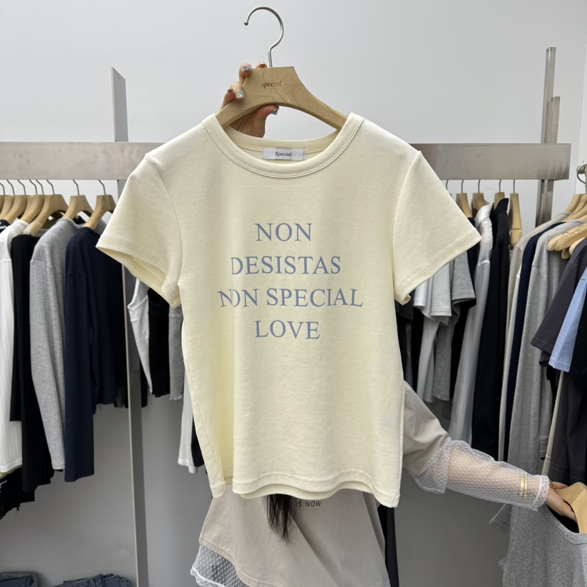 SPECIAL韓國代購女士新品推薦休閑熱賣時尚人氣職業26春夏T恤SPECIALT恤圖色1
