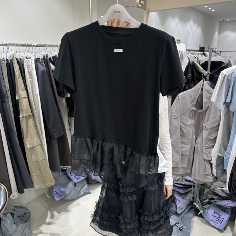 BENE韓國東大門直郵女裝新款26春夏推薦人氣時尚職業休閑T恤BENET恤圖色4