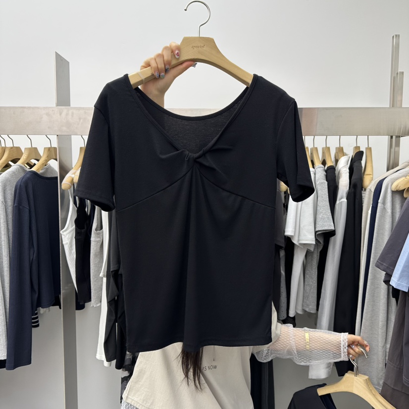 SPECIAL韓國直郵實拍女裝新款職業熱賣時尚人氣26春夏T恤SPECIALT恤圖色4黑色