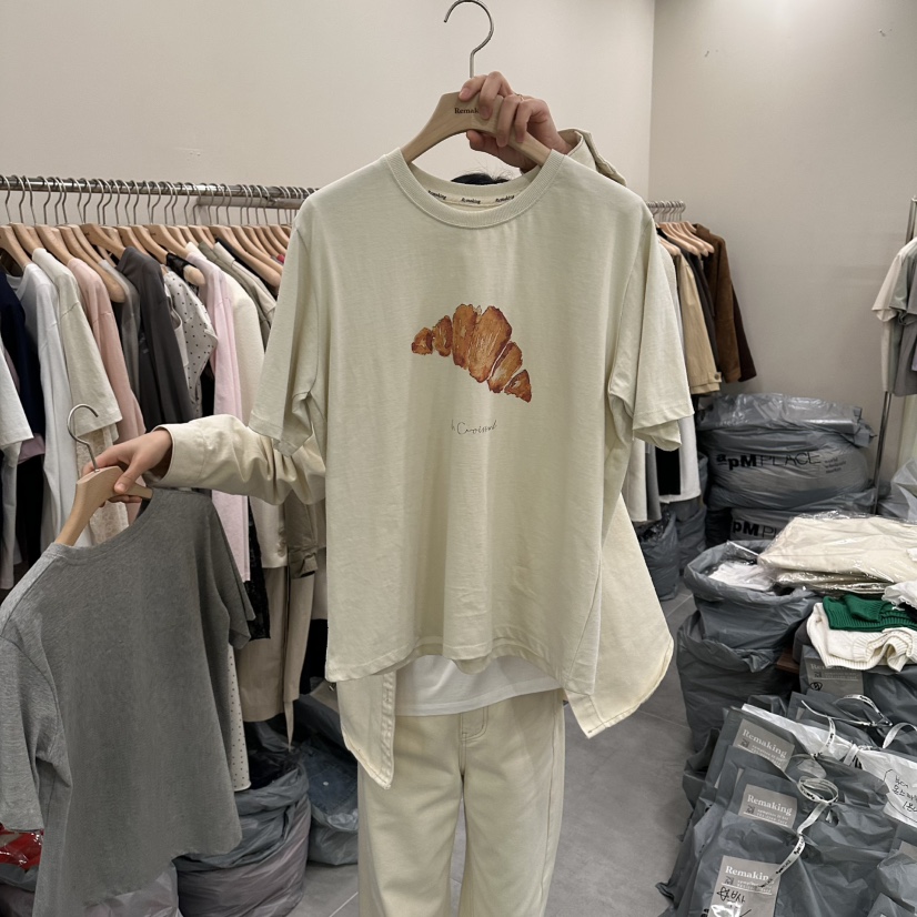 URBANSTORY/REMAKING韓國代購女士新品職業休閑時尚26春夏T恤Remaking/URBANSTORYT恤圖色2