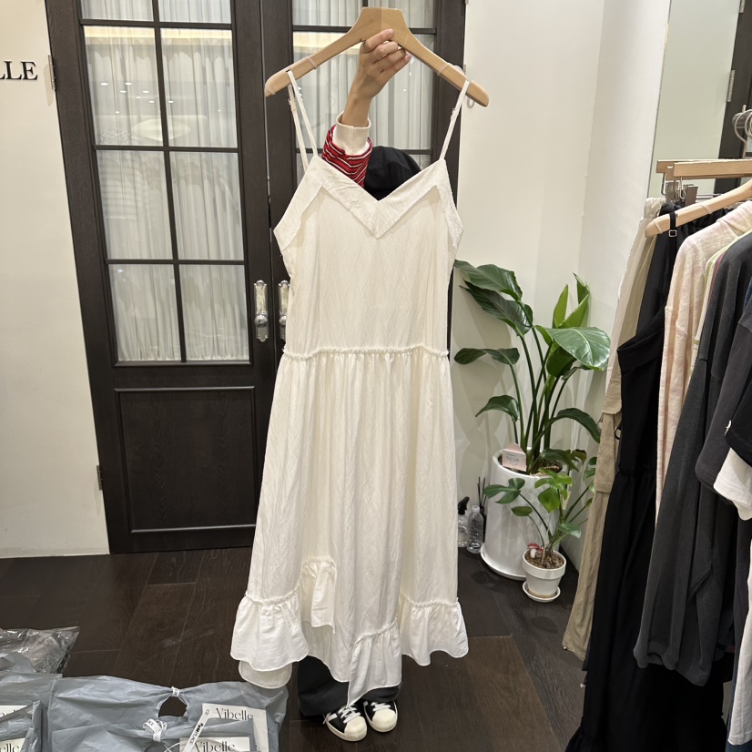 VIBELLE東大門實拍女士新款時尚職業熱賣人氣真品休閑連衣裙VIBELLE連衣裙圖色1