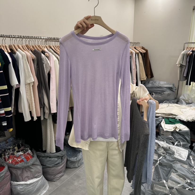 URBANSTORY/REMAKING韓國直郵實拍女士新品26春夏長袖T恤Remaking/URBANSTORY長袖T恤圖色3