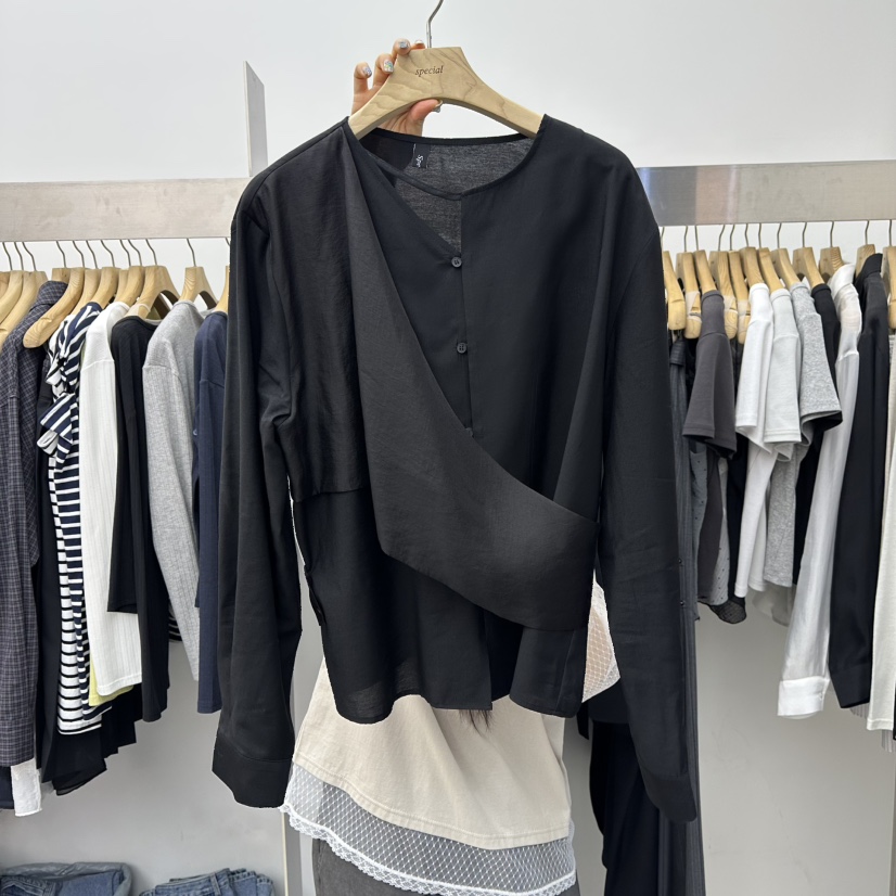 SPECIAL韓國直郵女裝新品休閑熱賣真品職業時尚襯衫蕾絲衫SPECIAL襯衫/蕾絲衫圖色2