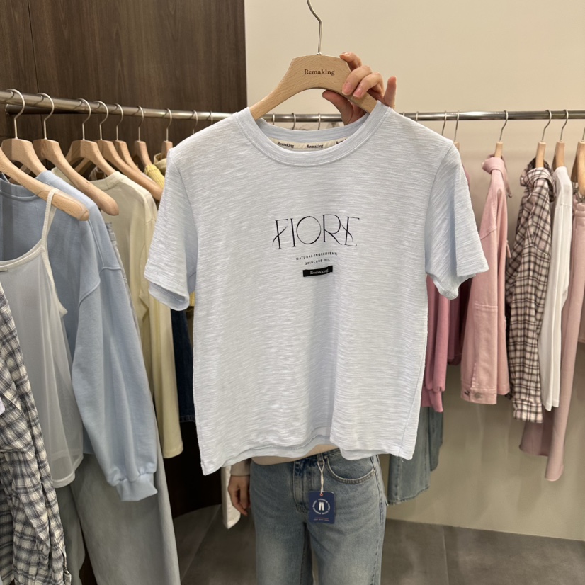 URBANSTORY/REMAKING韓國直郵女裝新品熱賣時尚推薦26春夏T恤Remaking/URBANSTORYT恤圖色1