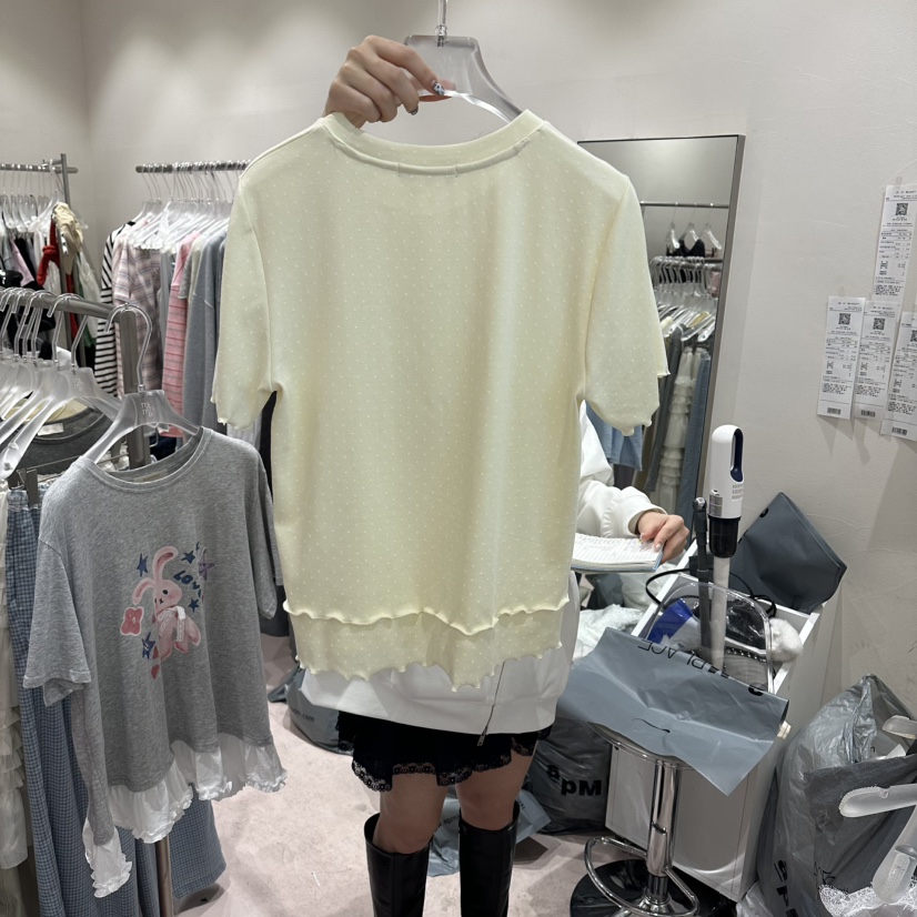 MIMME/LOOKK韓國東大門代購女裝新款職業26春夏休閑推薦T恤MIMME/LOOKKT恤