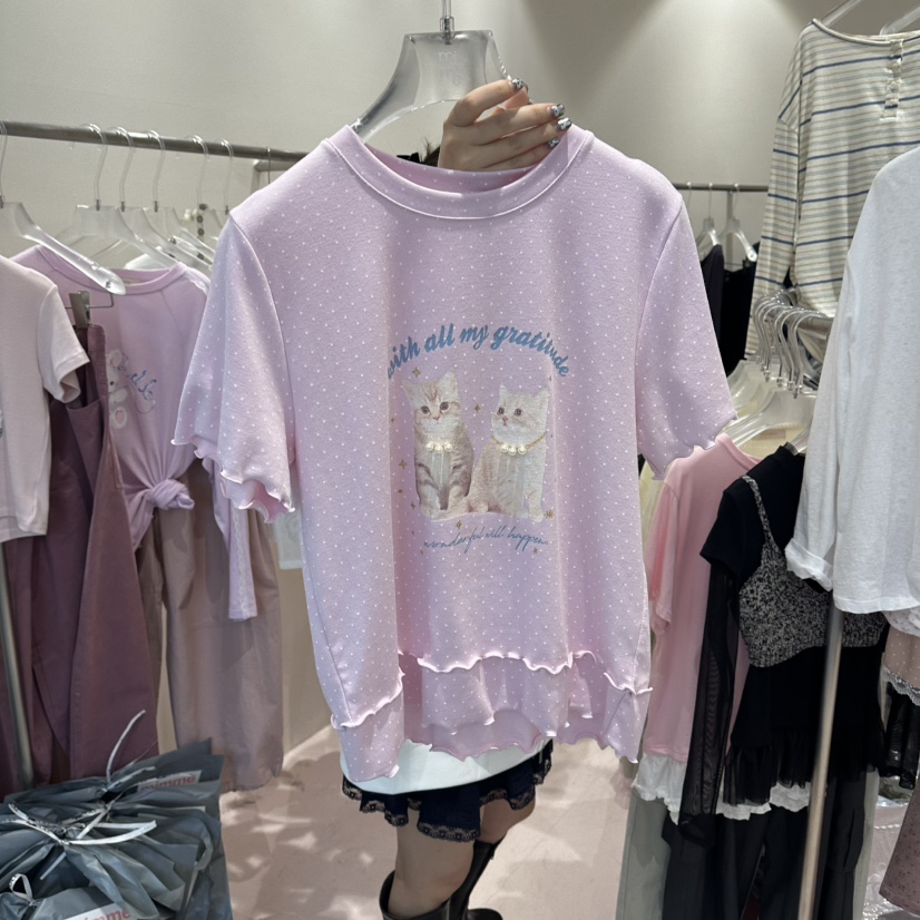 MIMME/LOOKK韓國東大門代購女裝新款職業26春夏休閑推薦T恤MIMME/LOOKKT恤圖色3