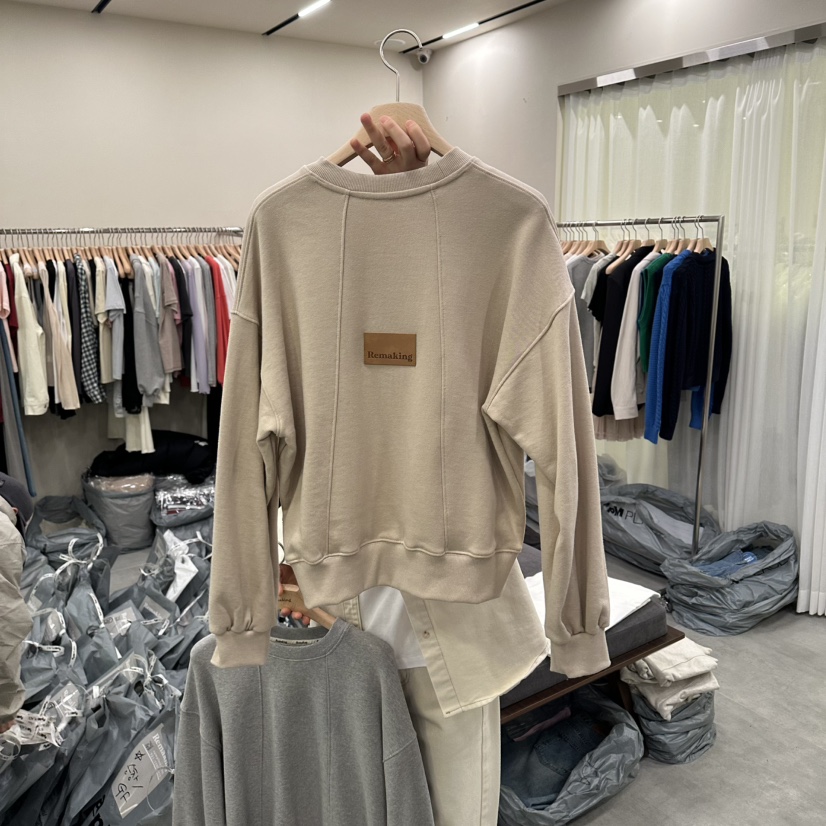 URBANSTORY/REMAKING韓國東大門代購女裝新品熱賣衛衣皮革Remaking/URBANSTORY衛衣