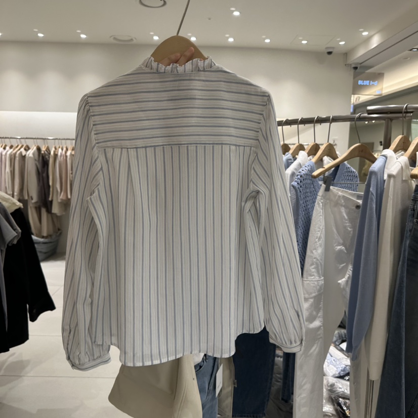 BLUEI-D/N SHARP韓國東大門代購女士新款職業襯衫蕾絲衫Blue i-d/N SHARP襯衫/蕾絲衫