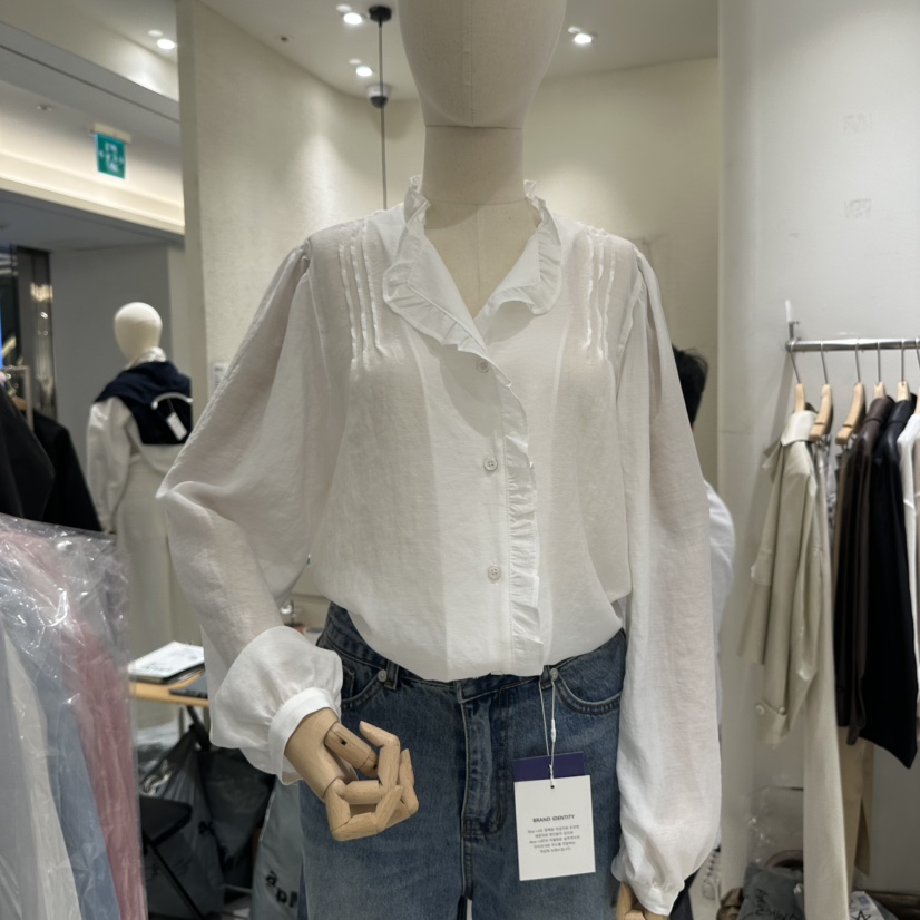 BLUEI-D/N SHARP韓國東大門代購女士新款職業襯衫蕾絲衫Blue i-d/N SHARP襯衫/蕾絲衫圖色4