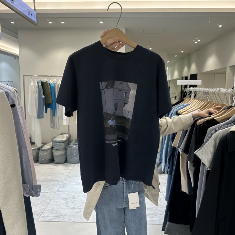 BLUEI-D/N SHARP韓國東大門代購女士新品休閑人氣熱賣T恤Blue i-d/N SHARPT恤圖色2