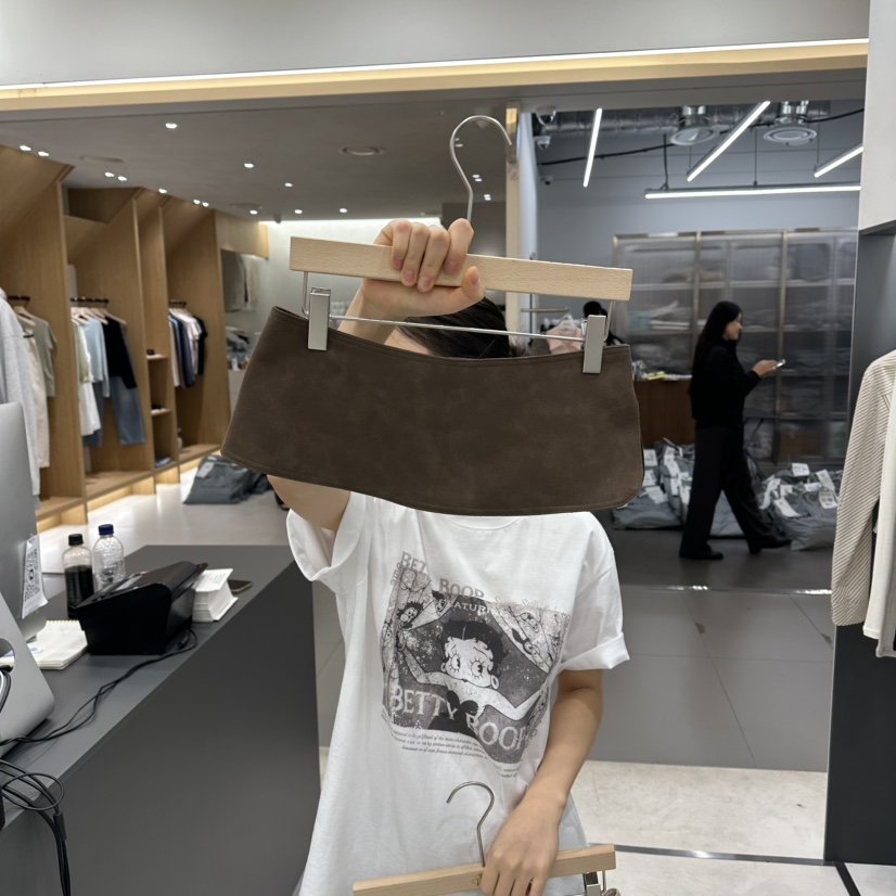 THE VALUE韓國東大門直郵女裝新品熱賣休閑短裙腰帶麂皮THE VALUE短裙