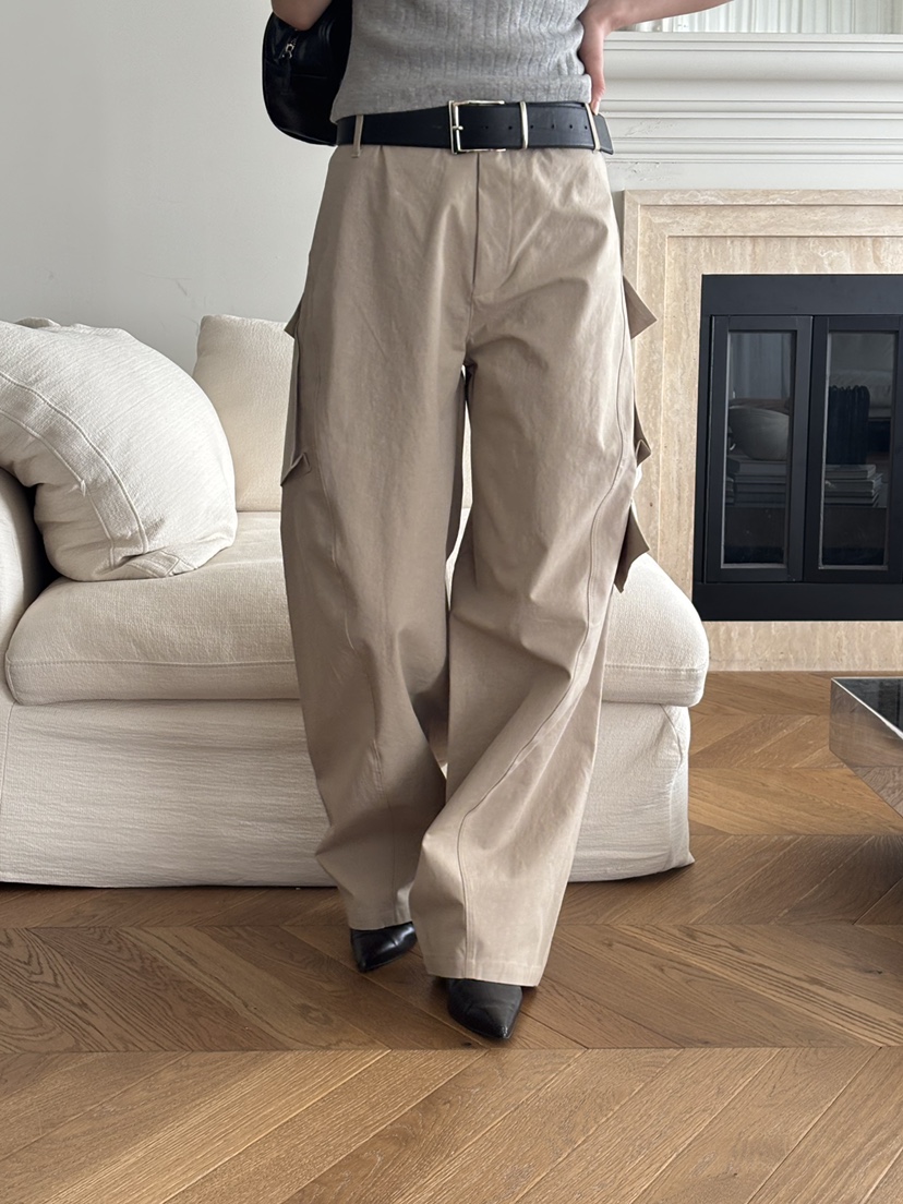 BENE韓國東大門代購女裝新款26春夏推薦職業休閑褲不含腰帶BENE休閑褲圖色3