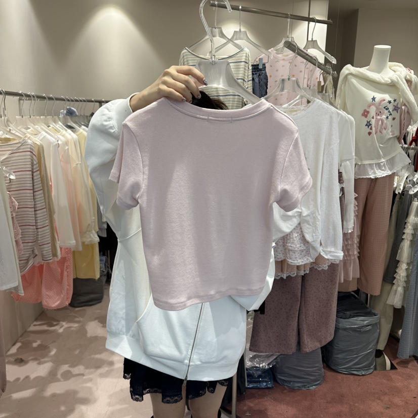 MIMME/LOOKK韓國直郵女士新款休閑時尚職業26春夏人氣T恤MIMME/LOOKKT恤