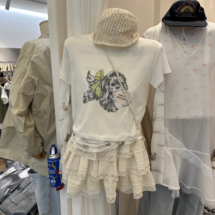 MIMME/LOOKK韓國直郵女士新款休閑時尚職業26春夏人氣T恤MIMME/LOOKKT恤圖色3