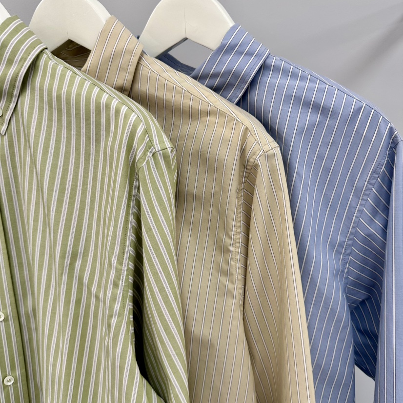 WATER/RIVER韓國東大門直郵女裝新款26春夏襯衫蕾絲衫條紋WATER/RIVER襯衫/蕾絲衫