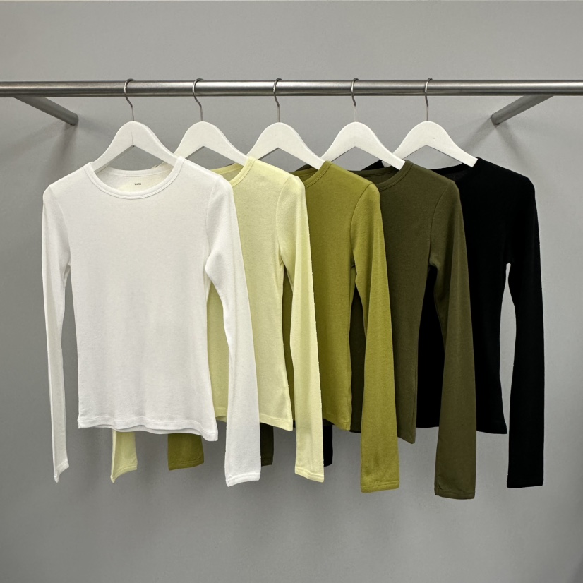 WATER/RIVER韓國直郵女裝新品推薦人氣熱賣26春夏長袖T恤寬松WATER/RIVER長袖T恤