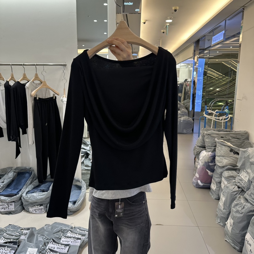 RENDER韓國東大門代購女士新款26春夏推薦人氣時尚長袖T恤RENDER長袖T恤