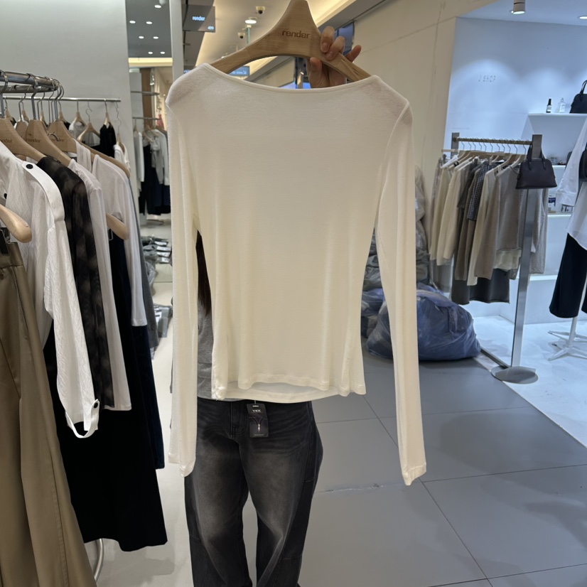 RENDER韓國東大門代購女士新款26春夏推薦人氣時尚長袖T恤RENDER長袖T恤圖色1