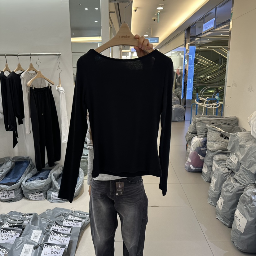 RENDER韓國東大門代購女士新款26春夏推薦人氣時尚長袖T恤RENDER長袖T恤圖色2