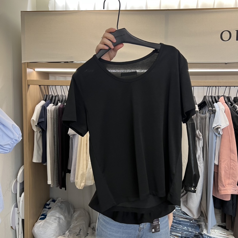 OBJET/LOVEUSU韓國直郵女士新品休閑時尚職業熱賣推薦T恤OBJET/LOVEUSUT恤圖色2