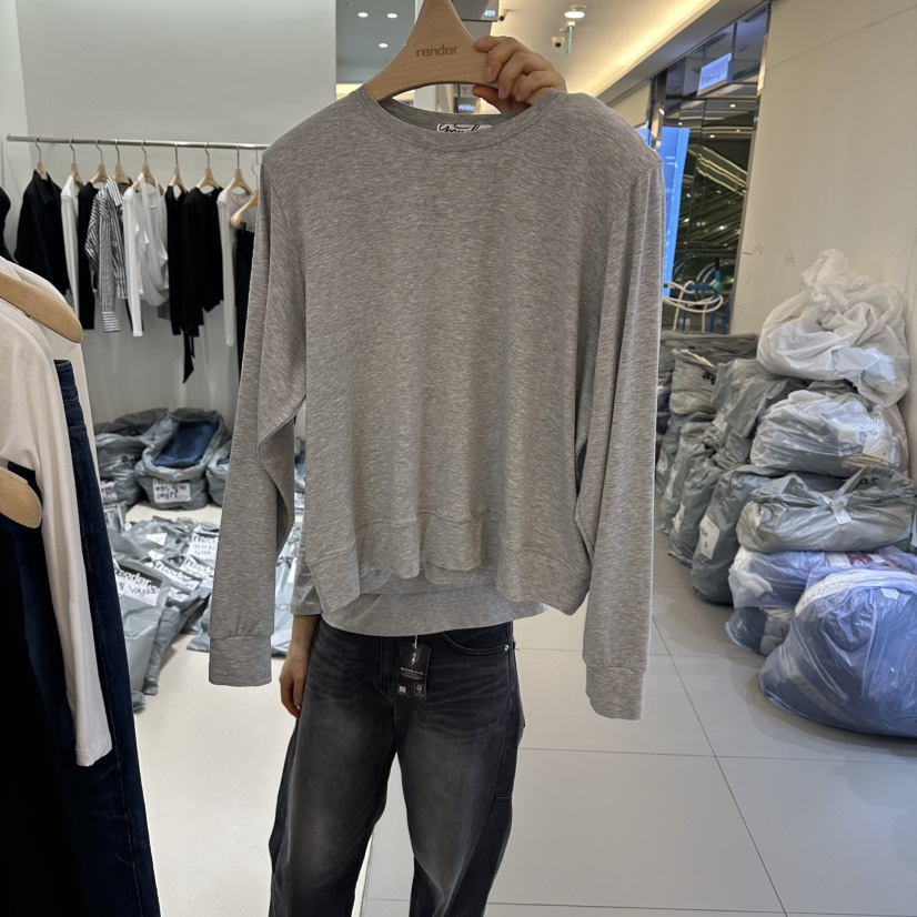 RENDER韓國代購女裝新款職業26春夏熱賣休閑時尚人氣長袖T恤RENDER長袖T恤圖色3