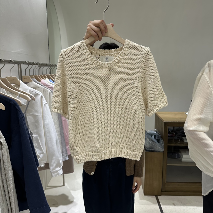 A WANT韓國東大門代購女士新款人氣26春夏休閑熱賣針織衫A WANT針織衫圖色1