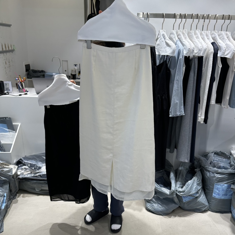 RICH SISTER韓國直郵女裝新品職業時尚熱賣人氣休閑長裙RICH SISTER長裙