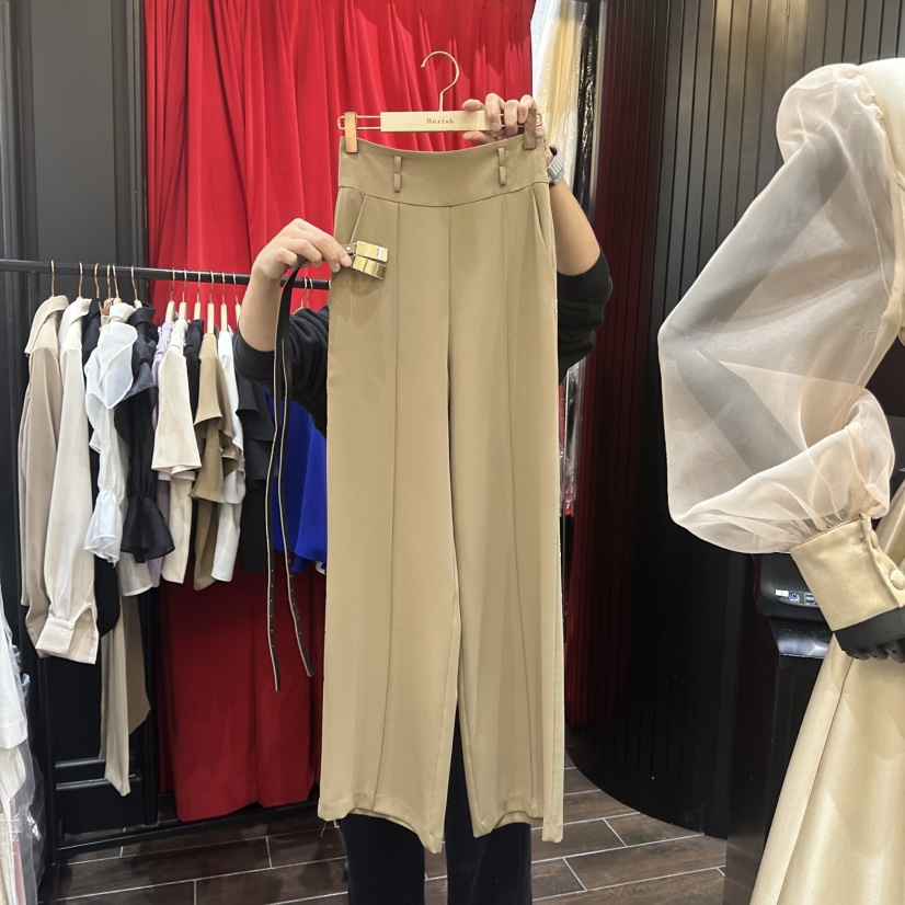 HERISH韓國東大門直郵女裝新品休閑熱賣26春夏休閑褲不含腰帶Herish休閑褲圖色1