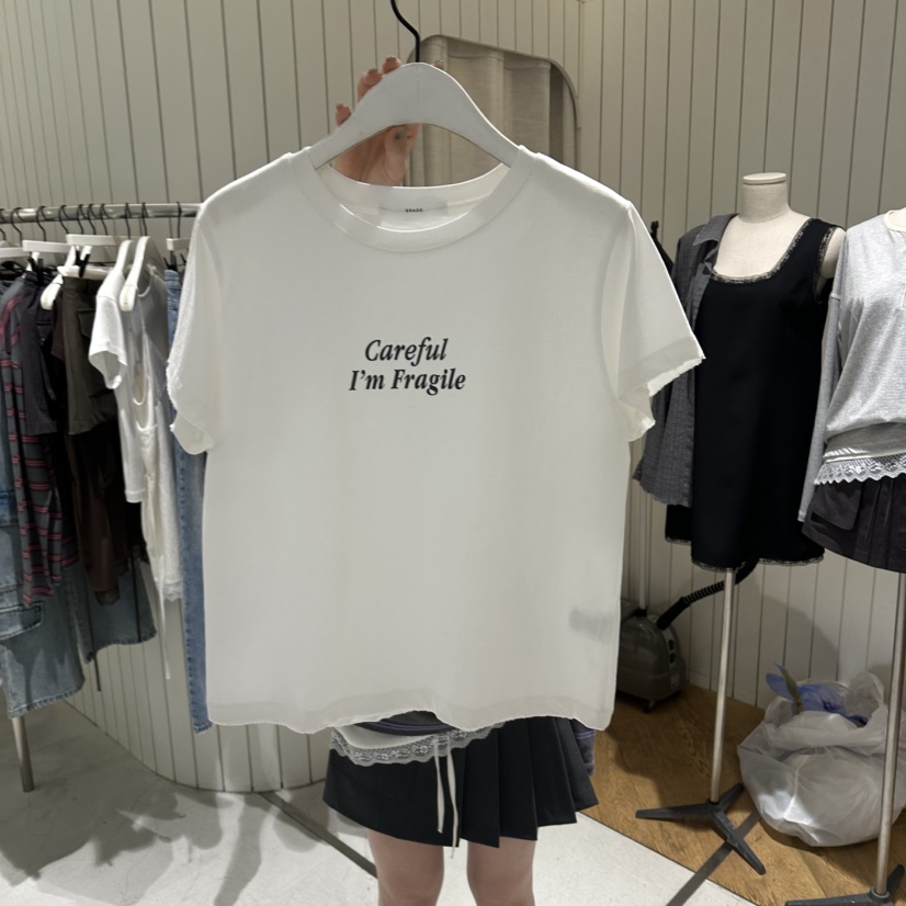 GRADE韓國直郵實拍女士新款時尚熱賣26春夏職業推薦休閑T恤GRADET恤圖色1