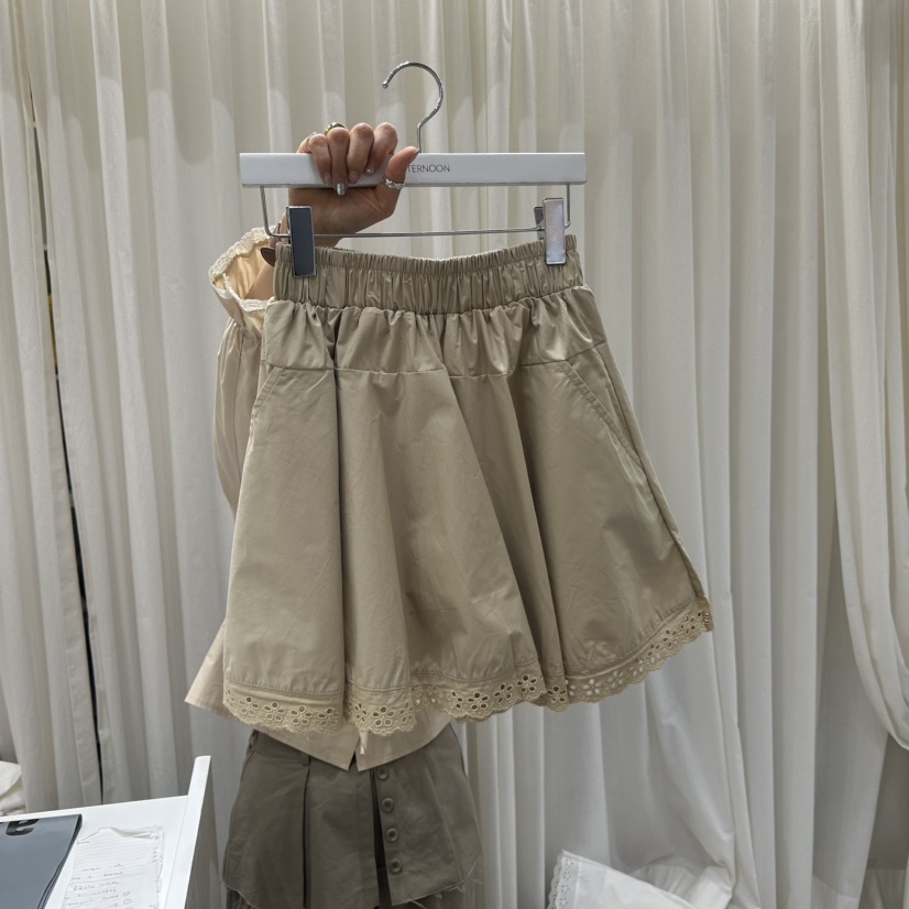 AFTERNOON韓國直郵女裝新款職業推薦人氣26春夏時尚短裙喇叭AFTERNOON短裙圖色2