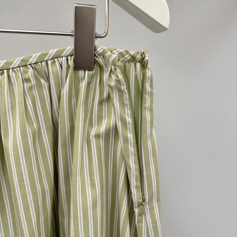 WATER/RIVER韓國直郵女士新款推薦26春夏職業時尚長裙條紋WATER/RIVER長裙