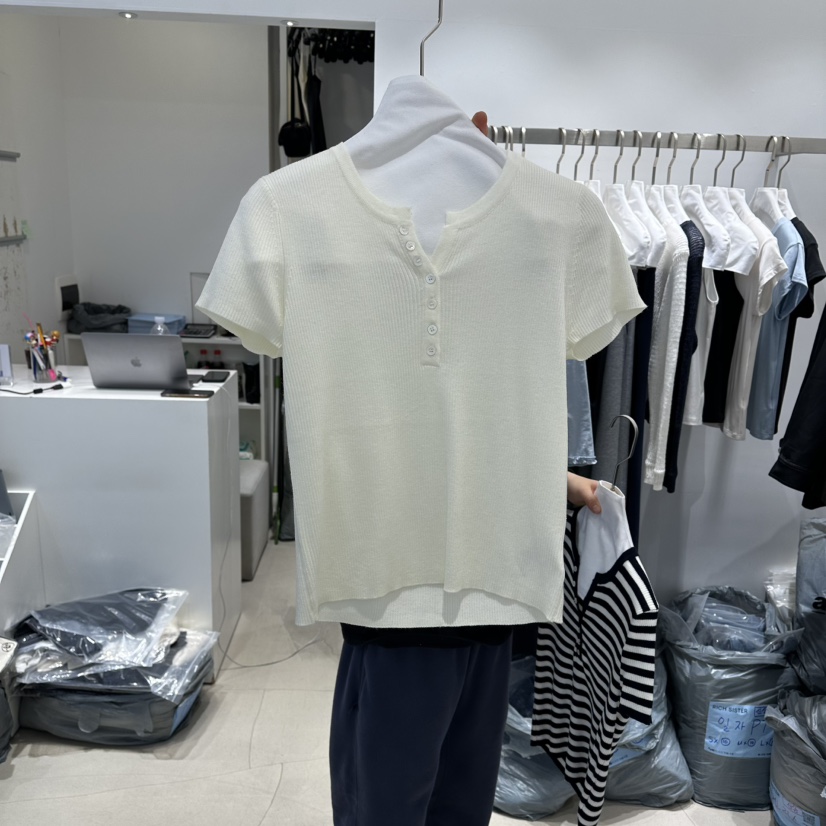 RICH SISTER韓國東大門代購女裝新品時尚人氣26春夏休閑T恤RICH SISTERT恤圖色1