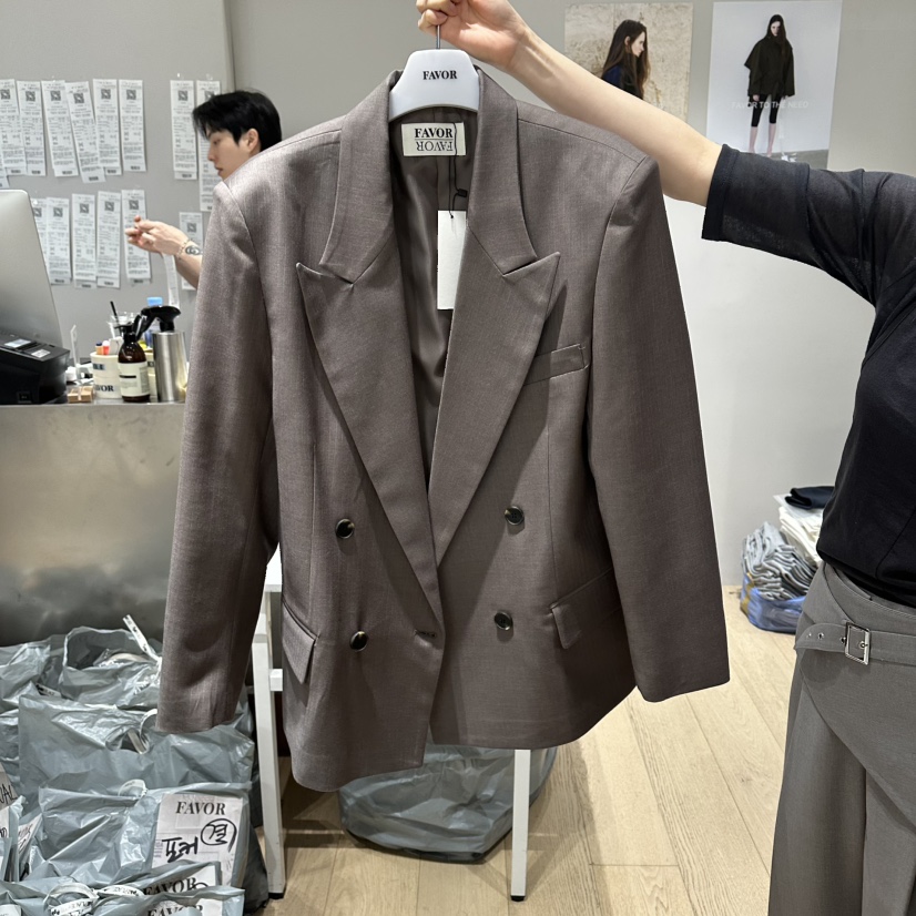 FAVOR-P韓國直郵實拍女士新款職業人氣時尚熱賣休閑夾克FAVOR-P夾克圖色1