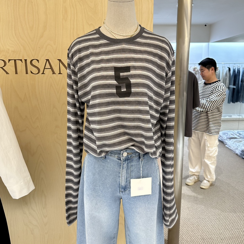 ARTISANAL韓國代購女士新品推薦時尚人氣熱賣26春夏長袖T恤ARTISANAL長袖T恤圖色1