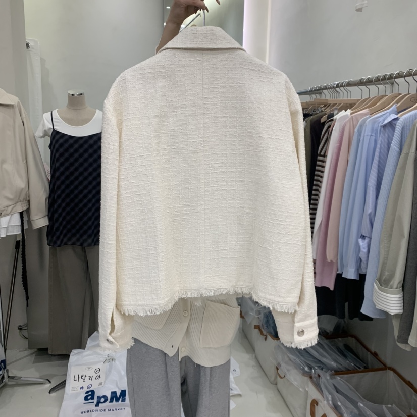 TAKE YOUE TIME韓國東大門代購女士新款人氣夾克粗花呢TAKE YOUE TIME夾克