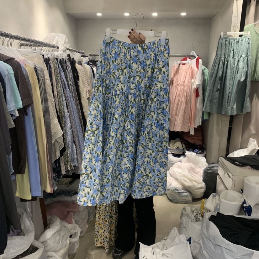 LOGROAD韓國東大門代購女裝新品推薦休閑時尚半身裙中短裙LOG ROAD半身裙/中短裙