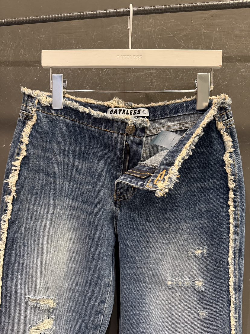 GATELESS韓國代購女裝新品人氣時尚熱賣26春夏休閑牛仔褲GATELESS牛仔褲