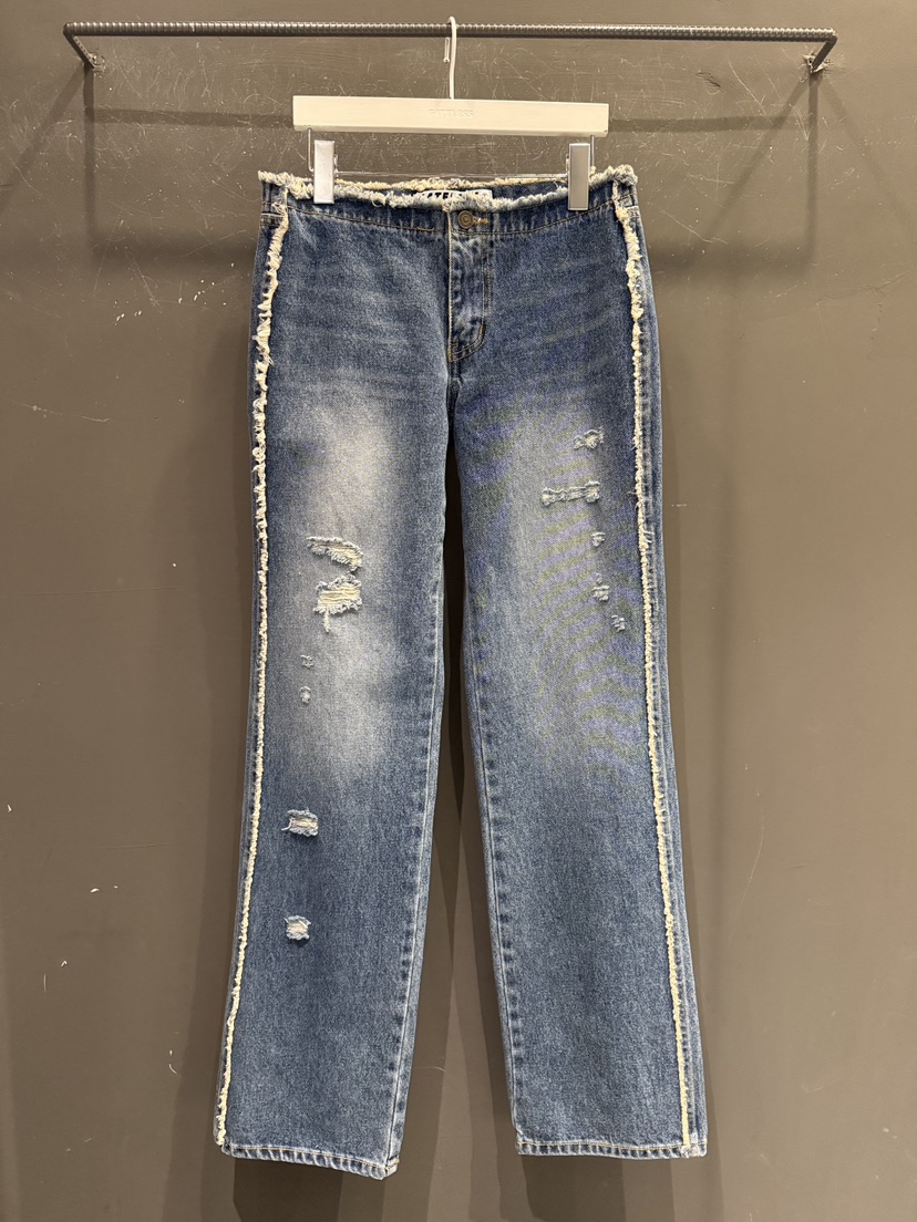 GATELESS韓國代購女裝新品人氣時尚熱賣26春夏休閑牛仔褲GATELESS牛仔褲圖色1