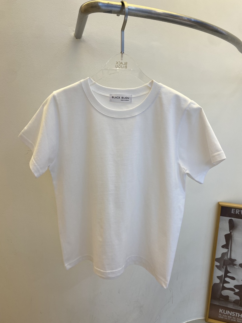 BLACK BIJOU韓國東大門直郵女士新款26春夏熱賣時尚職業T恤BLACK BIJOUT恤圖色1