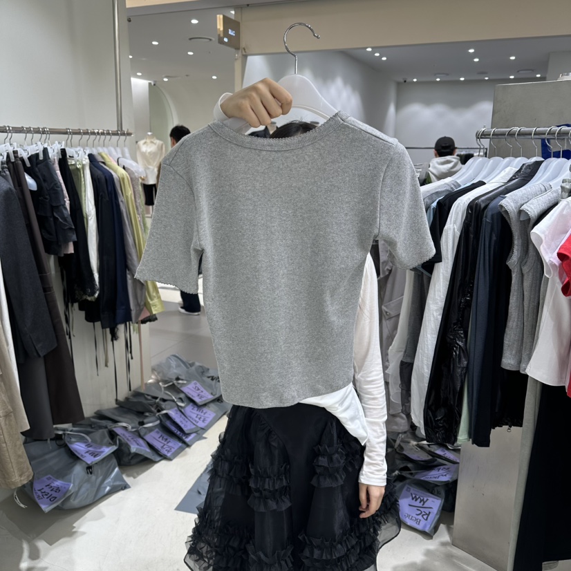 BENE韓國東大門代購女裝新品休閑熱賣26春夏職業人氣時尚T恤BENET恤