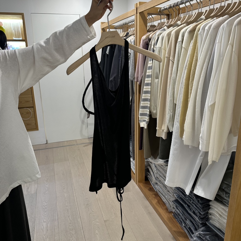ROUNDER韓國直郵女裝新款休閑職業推薦熱賣26春夏吊帶背心ROUNDER吊帶/背心圖色3黑色