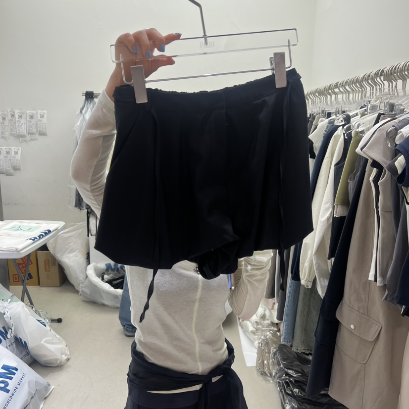 PADO韓國代購女士新品職業26春夏推薦時尚人氣短褲含腰繩PADO短褲圖色3