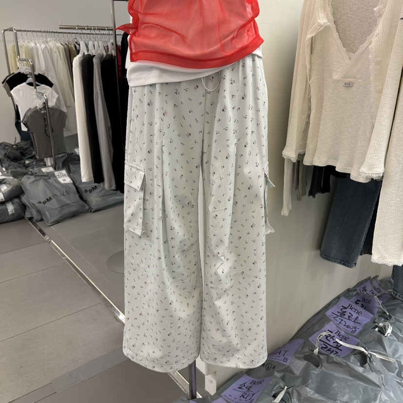 BENE韓國東大門代購女士新品職業人氣推薦休閑休閑褲花朵BENE休閑褲圖色1